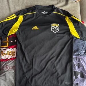 adidas Black and Yellow Women's Jersey